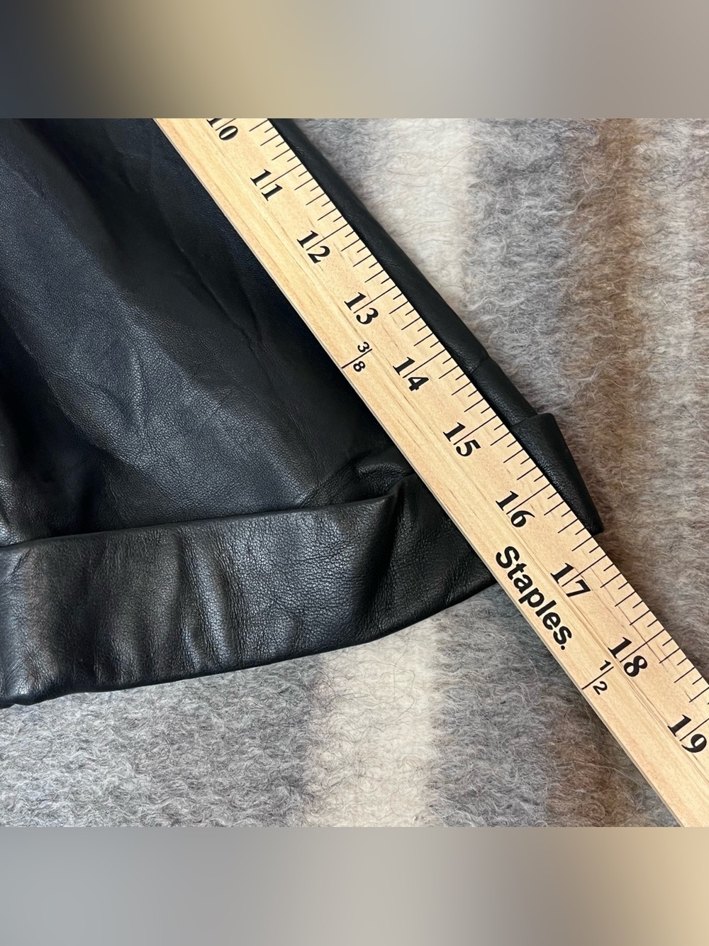 Bagatelle Collection Leather Blazer Jacket Womens Size 8 Kimono Cropped Layer - Picture 6 of 14